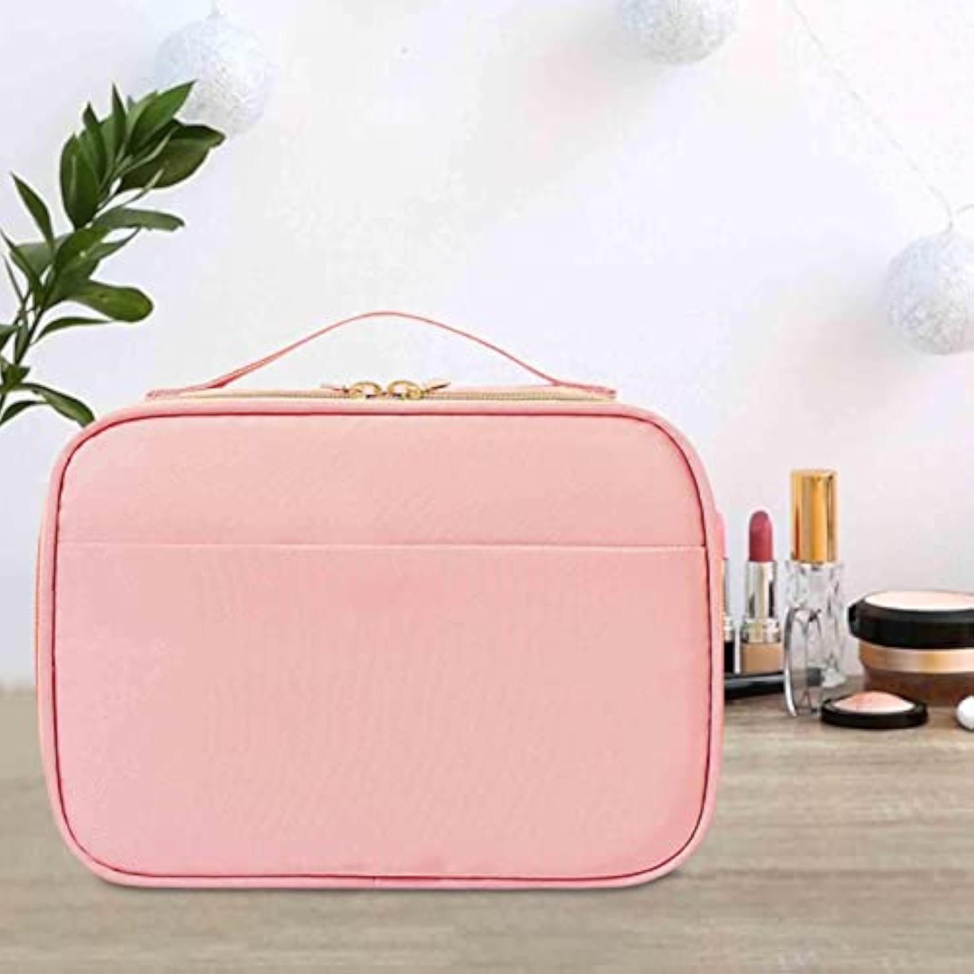 Waterproof Makeup Bag for Brushes, Pink